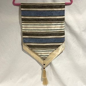 Small Striped Runner, Blue & Earth Tones